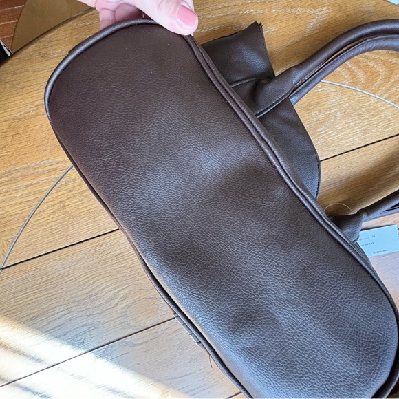 New brown suede handbag, boho purse - Picture 5 of 6